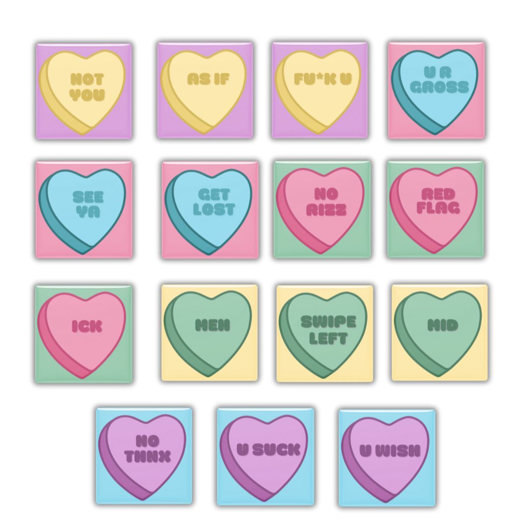 Anti Valentines Custom Photo Magnet