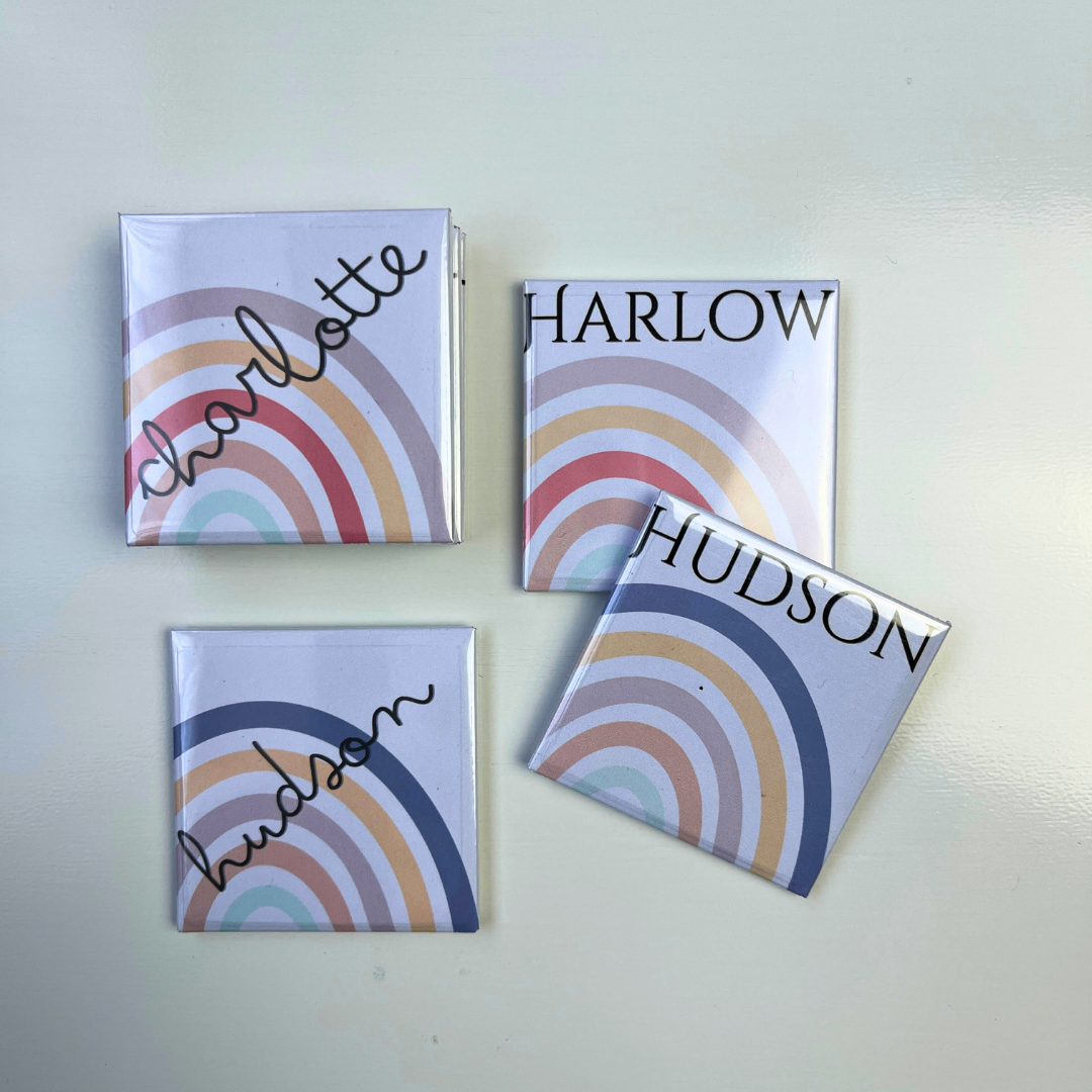 Cute Aesthetic Name Magnets for fridge whiteboards and lockers
