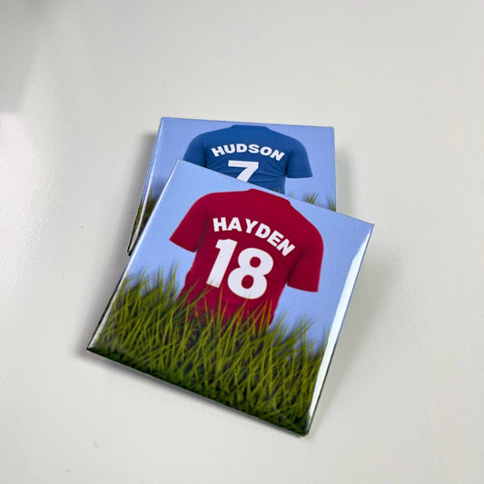 Grassroots football magnets product shot.